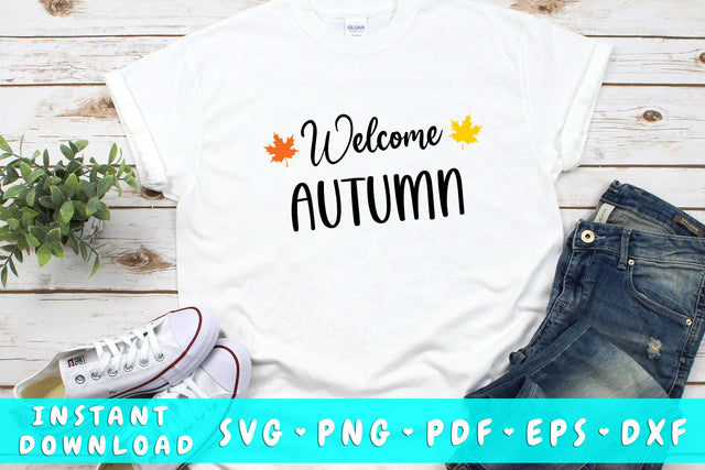 Welcome Autumn SVG SVG HappyDesignStudio 