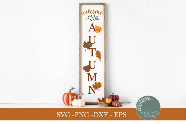 Welcome Autumn SVG|Fall Porch Sign SVG SVG Linden Valley Designs 