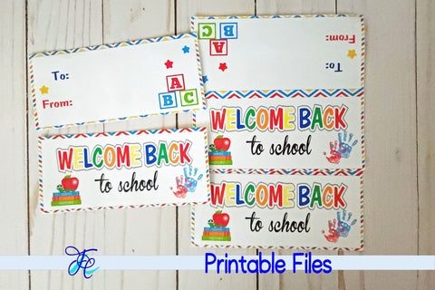 Welcome Back To School Bag Topper 3D Paper Family Creations 