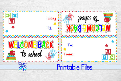 Welcome Back To School Bag Topper 3D Paper Family Creations 