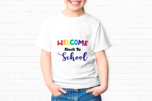 Welcome Back To School - Colorful Text SVG Sublimatiz Designs 