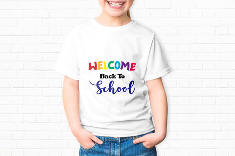 Welcome Back To School - Colorful Text SVG Sublimatiz Designs 