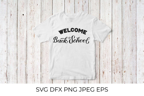 Welcome back to school hand lettered SVG LaBelezoka 