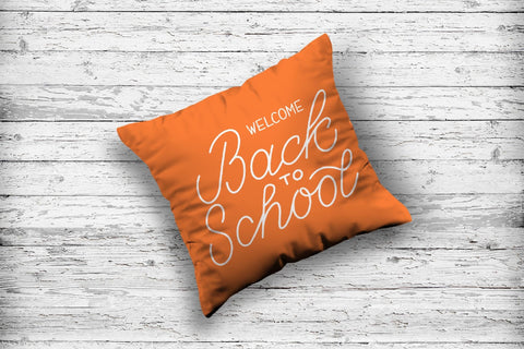 Welcome Back to school hand lettering SVG LaBelezoka 