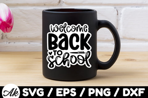 Welcome back to school Stickers SVG akazaddesign 