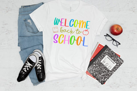 Welcome Back to School Sublimation I First Day School PNG Sublimation Happy Printables Club 