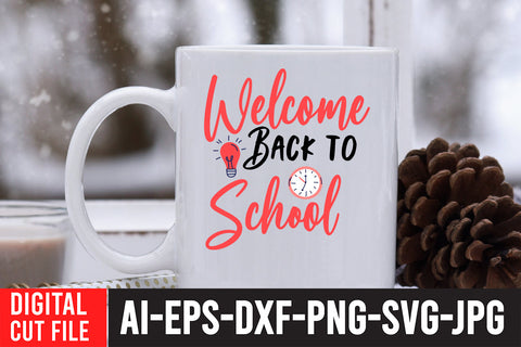 Welcome Back to School SVG Cut File SVG BlackCatsMedia 