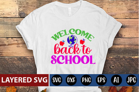 Welcome Back to School SVG cut file SVG Blessedprint 