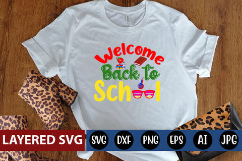 Welcome Back to School SVG cut file SVG Blessedprint 