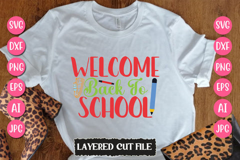 Welcome Back to School SVG Cut File SVG Newmockups 