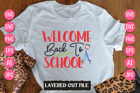 Welcome Back to School SVG Cut File SVG Newmockups 