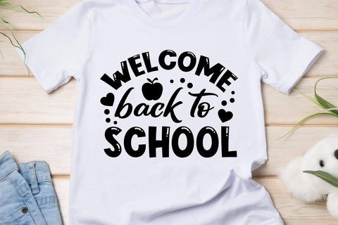 Welcome Back to School SVG Cut File SVG Shine Green Art 