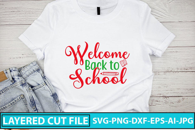 Welcome Back To School SVG Cut File SVG Syaman 