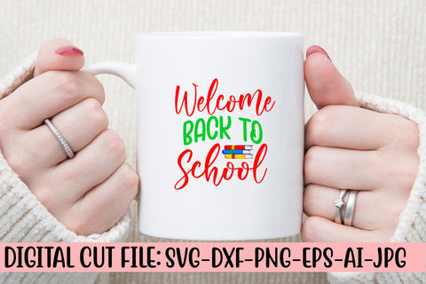 Welcome Back To School SVG Design SVG Syaman 