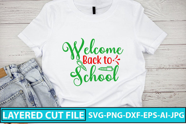 Welcome Back To School SVG Design SVG Syaman 