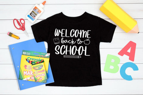 Welcome Back to School SVG I First Day School Shirt SVG SVG Happy Printables Club 