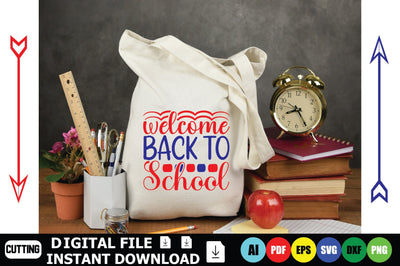 Welcome Back To School SVG Shahin alam 