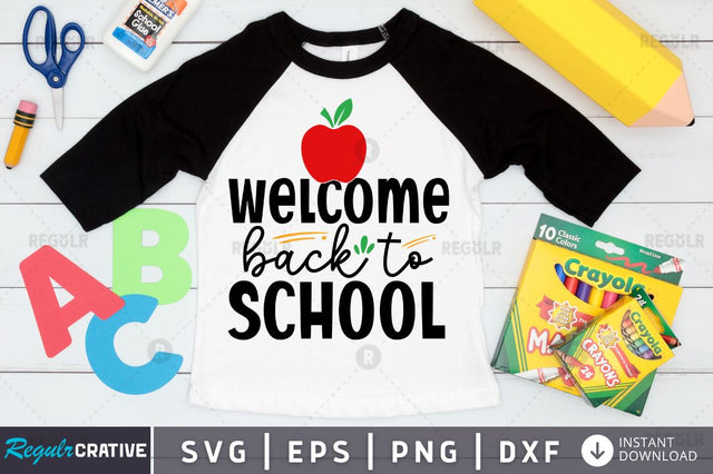 Welcome back to school SVG SVG Regulrcrative 