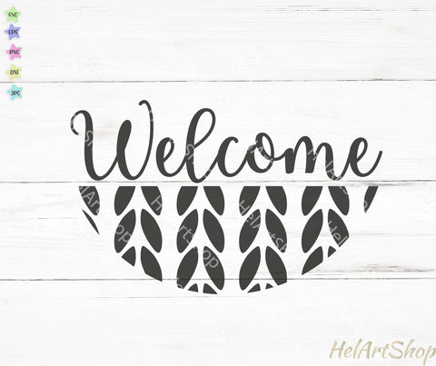 Welcome Christmas Sign Svg, Knit Pattern Svg SVG _HelArtShop_ 