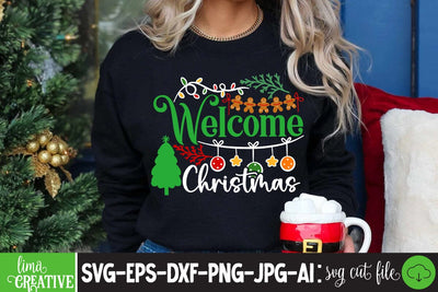 Welcome Christmas SVG Cute File SVG Insomnia Std 