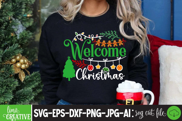 Welcome Christmas SVG Cute File SVG Insomnia Std 