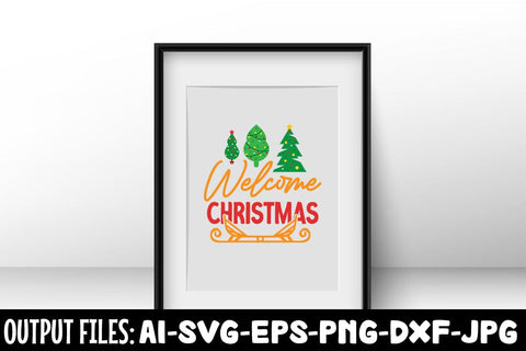 Welcome Christmas svg design SVG Rafiqul20606 