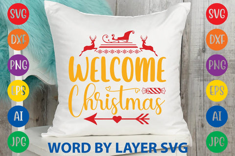 Welcome Christmas SVG DESIGN SVG Rafiqul20606 