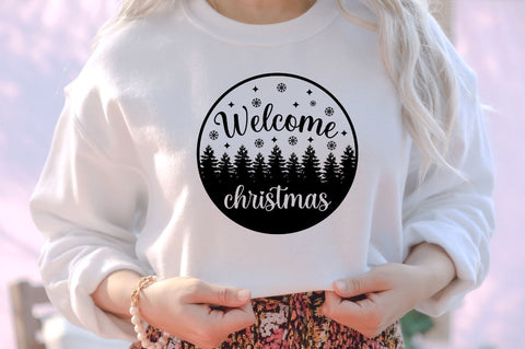 Welcome christmas SVG SVG DESIGNISTIC 