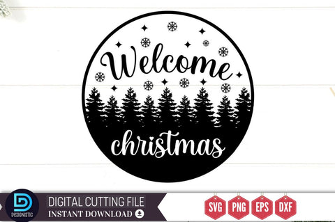 Welcome christmas SVG SVG DESIGNISTIC 