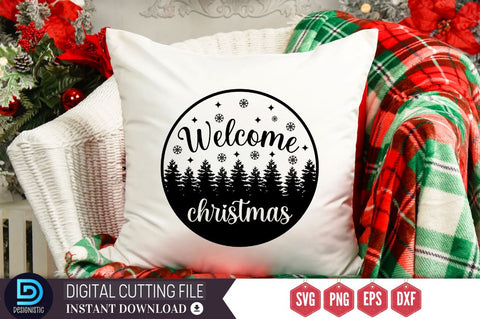 Welcome christmas SVG SVG DESIGNISTIC 