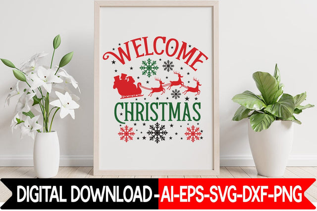 Welcome Christmas SVG SVG designmaster24 