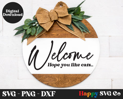 Welcome Door Sign SVG Bundle SVG The Happy SVG Co 