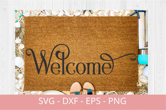 welcome Doormat svg for cricut SVG Chamsae Studio 