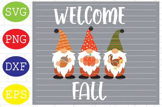 Welcome Fall 2 Svg, Hello Fall Gnomes Svg, Fall Gnomes Svg, Thanksgiving Svg, Autumn Svg, Autumn Gnomes Svg, Fall Svg SVG DigitalSvgFiles 