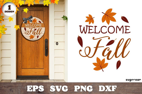 Welcome Fall Sign | Svg Bundle | Door Hangers SVG SvgOcean 