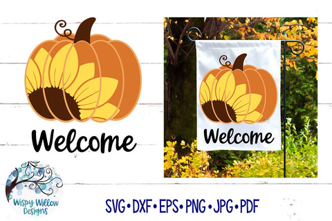 Welcome Fall Sign Svg SVG Wispy Willow Designs 