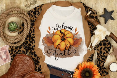 Welcome Fall Sublimation Design Sublimation dapiyupi store 