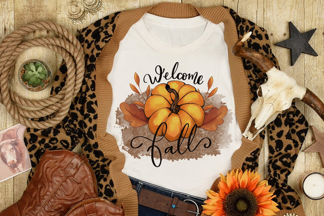 Welcome Fall Sublimation Design Sublimation dapiyupi store 