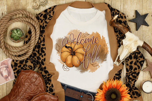 Welcome Fall Sublimation Design Sublimation dapiyupi store 