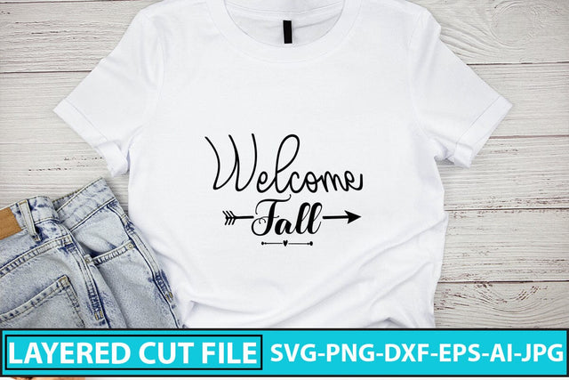 Welcome Fall SVG Cut File SVG Syaman 