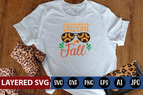 Welcome Fall svg cute file SVG Blessedprint 