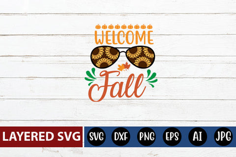 Welcome Fall svg cute file SVG Blessedprint 