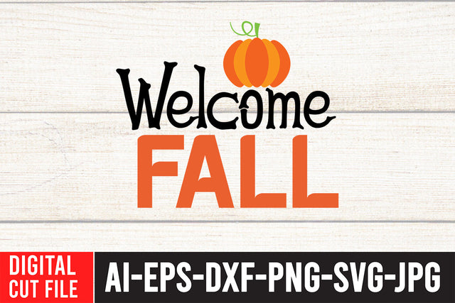 Welcome Fall SVG Design SVG BlackCatsMedia 