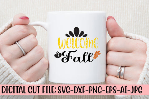 Welcome Fall SVG Design SVG Syaman 