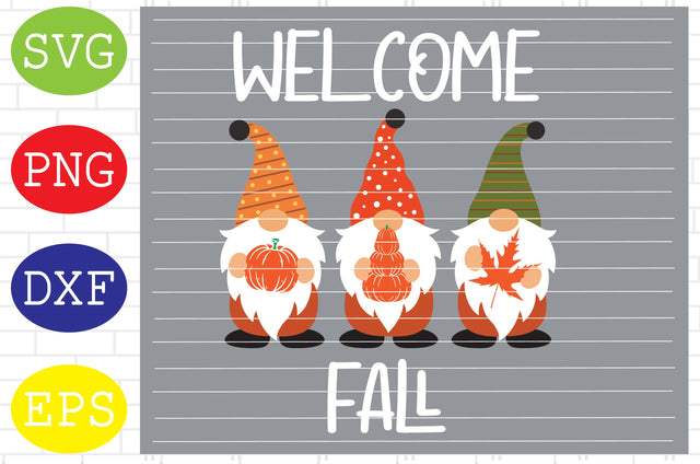 Welcome Fall Svg, Hello Fall Gnomes Svg, Fall Gnomes Svg, Thanksgiving Svg, Autumn Svg, Autumn Gnomes Svg, Fall Svg SVG DigitalSvgFiles 