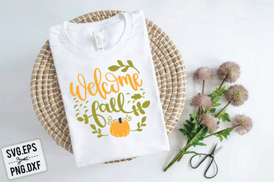 Welcome Fall SVG SVG Creativeart88 