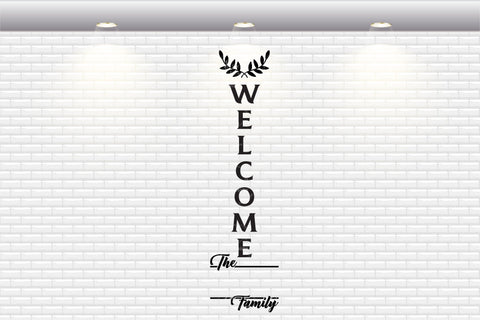 Welcome Family Porch Sign - SVG, PNG, DXF, EPS SVG Elsie Loves Design 
