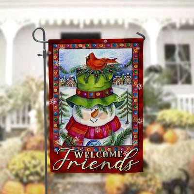 Welcome Friends Garden Flag 12x18 Garden Flag Sublimation Design Download PNG File Instant Download Sublimation CaldwellArt 