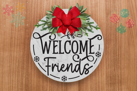 Welcome friends SVG Design SVG Regulrcrative 