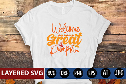 Welcome Great Pumpkin SVG cute file SVG Blessedprint 